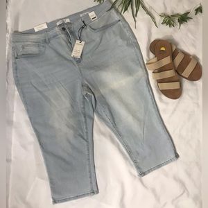 New with Tags, Judy Blue, Mid Rise, Skinny Fit Capri, size 22W